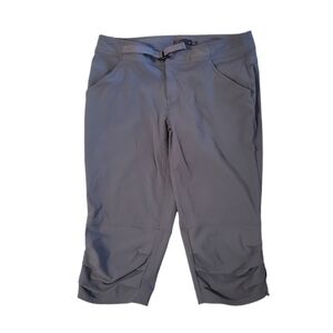 Prana Women's Gray Jasmine Knicker Crop Hiking Outdoor‎ Pants Size 10